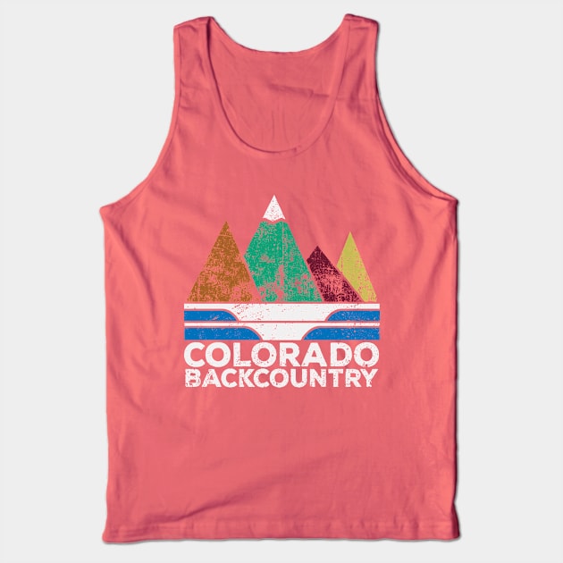 Colorado Background Adventure Shirt Tank Top by gypsyjoshua